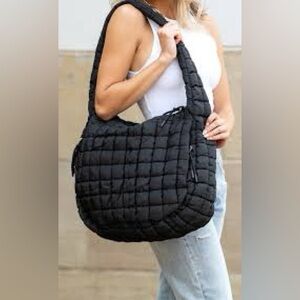 Black Quilted Women's Bag